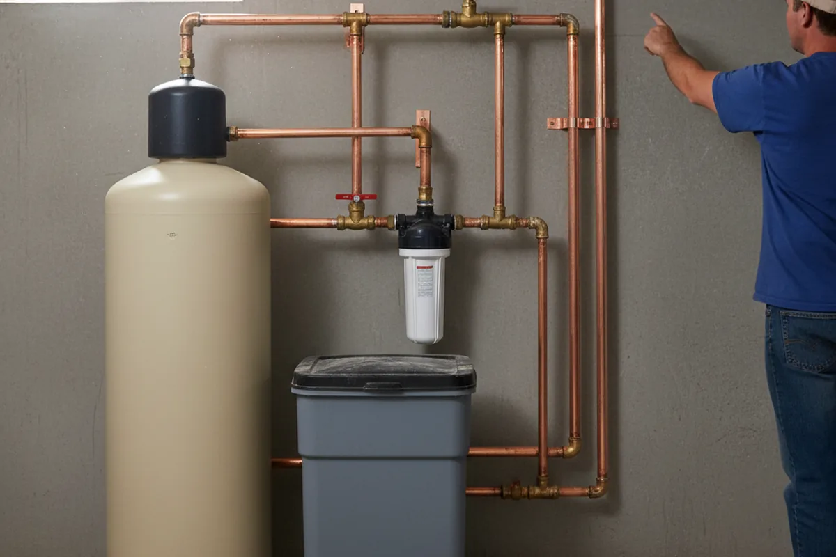 Whole-house water treatment system installed in Mound City